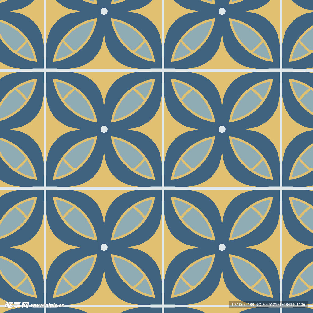 蓝黄几何图案装饰纹理