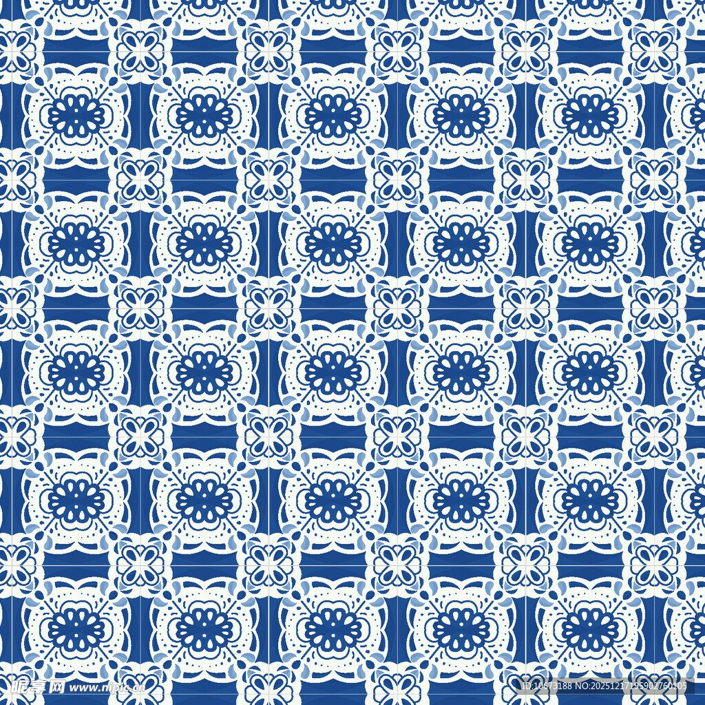 蓝白几何图案纹理背景