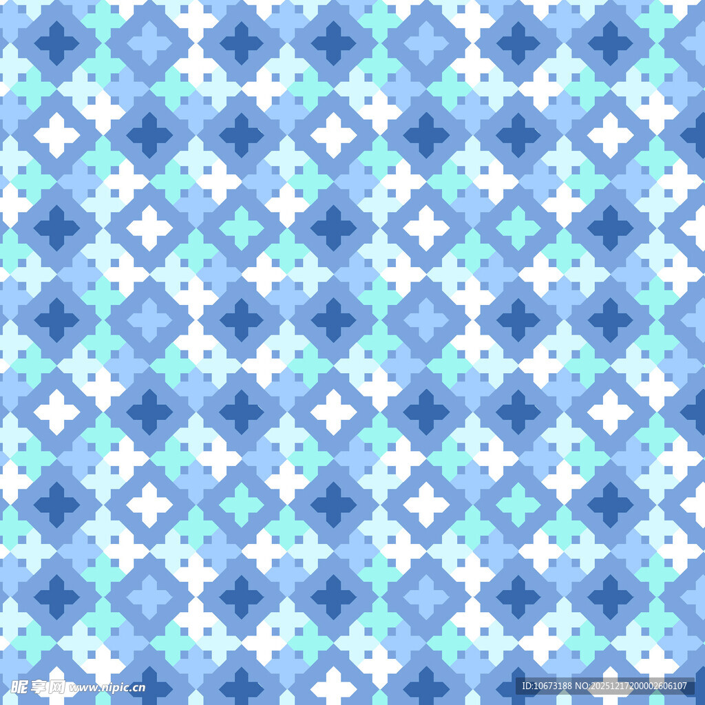 蓝绿几何图案纹理背景