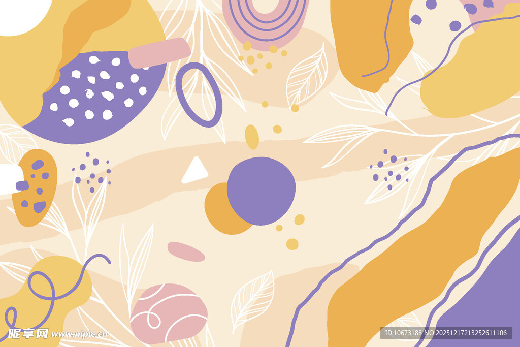 抽象几何图案背景插画