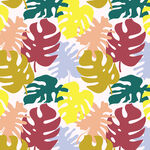 热带植物图案背景