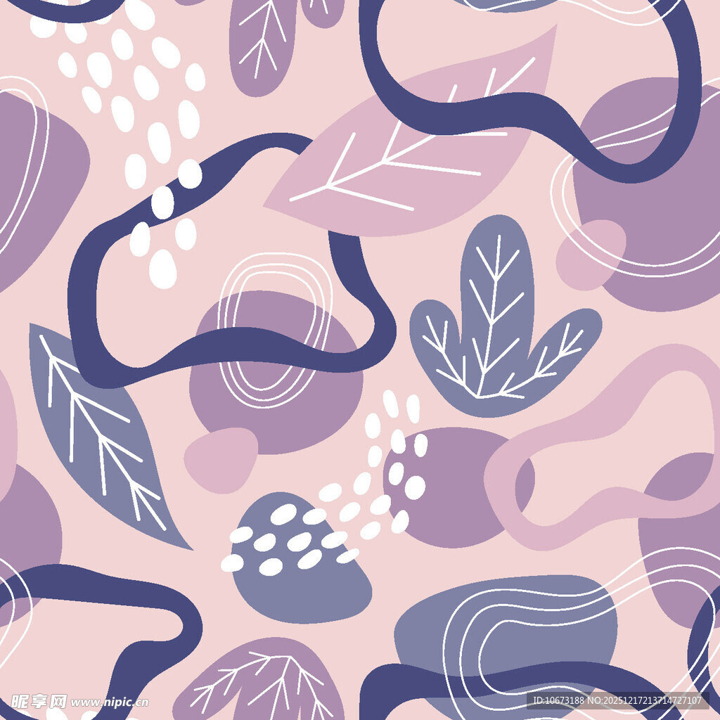 抽象植物图案背景纹理