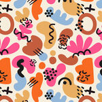 多彩抽象图案背景设计