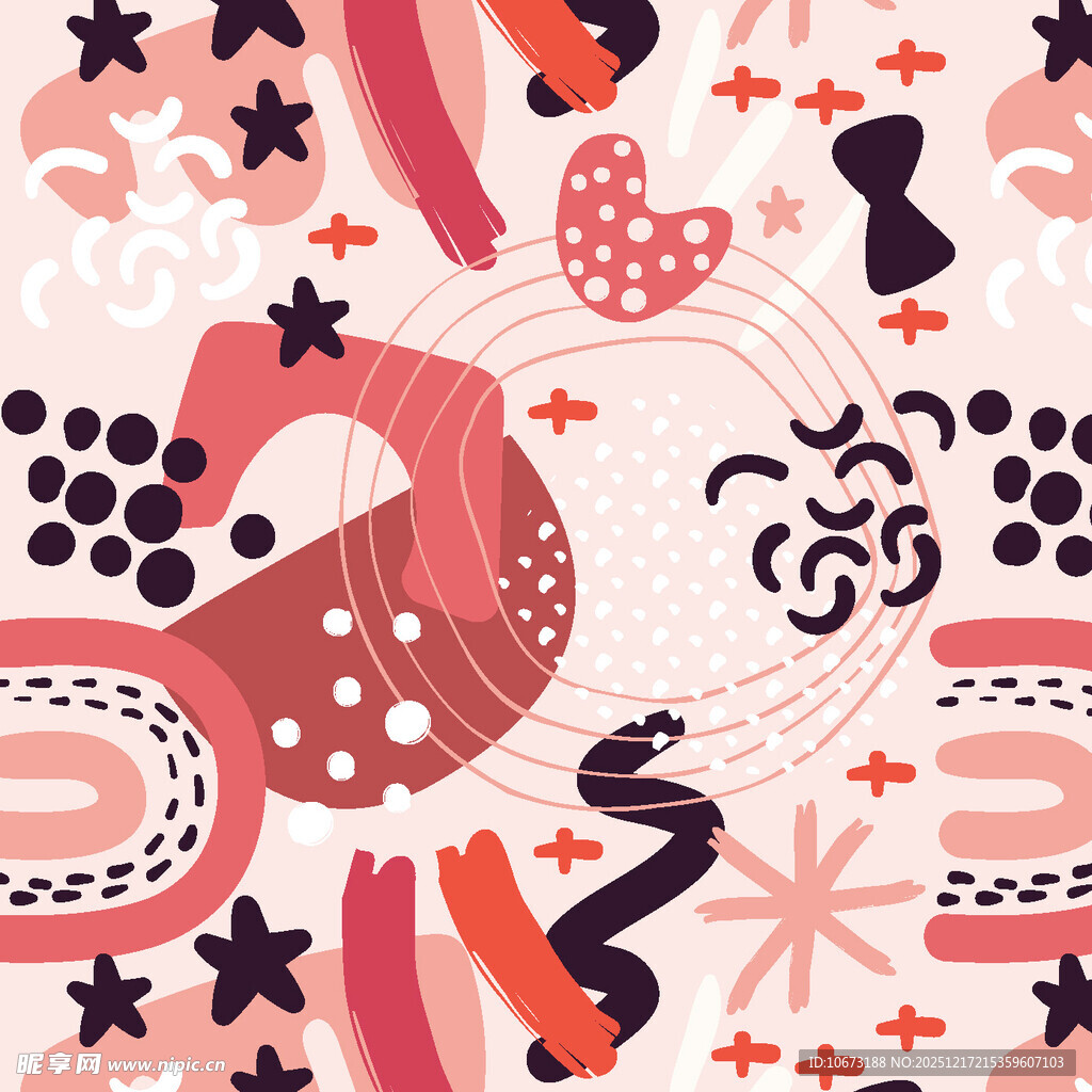 梦幻多彩抽象图案设计