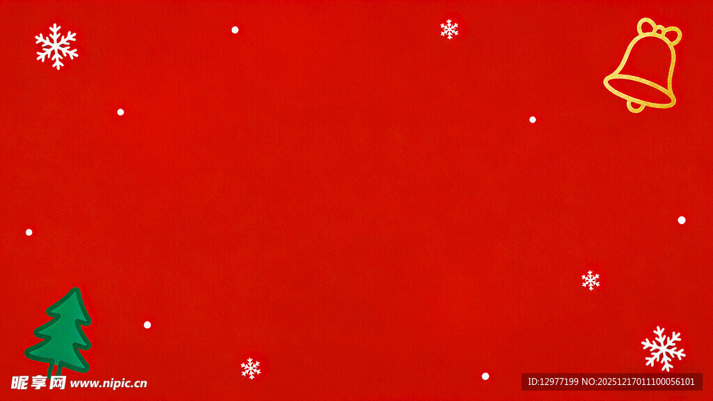 红色圣诞背景装饰元素