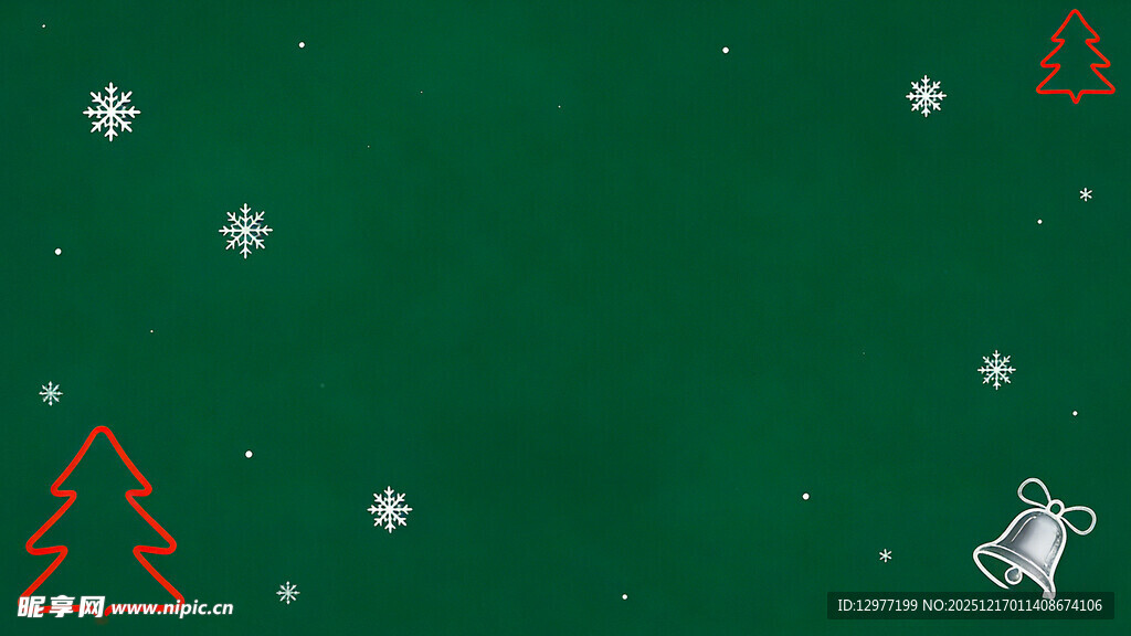 绿色圣诞主题装饰背景