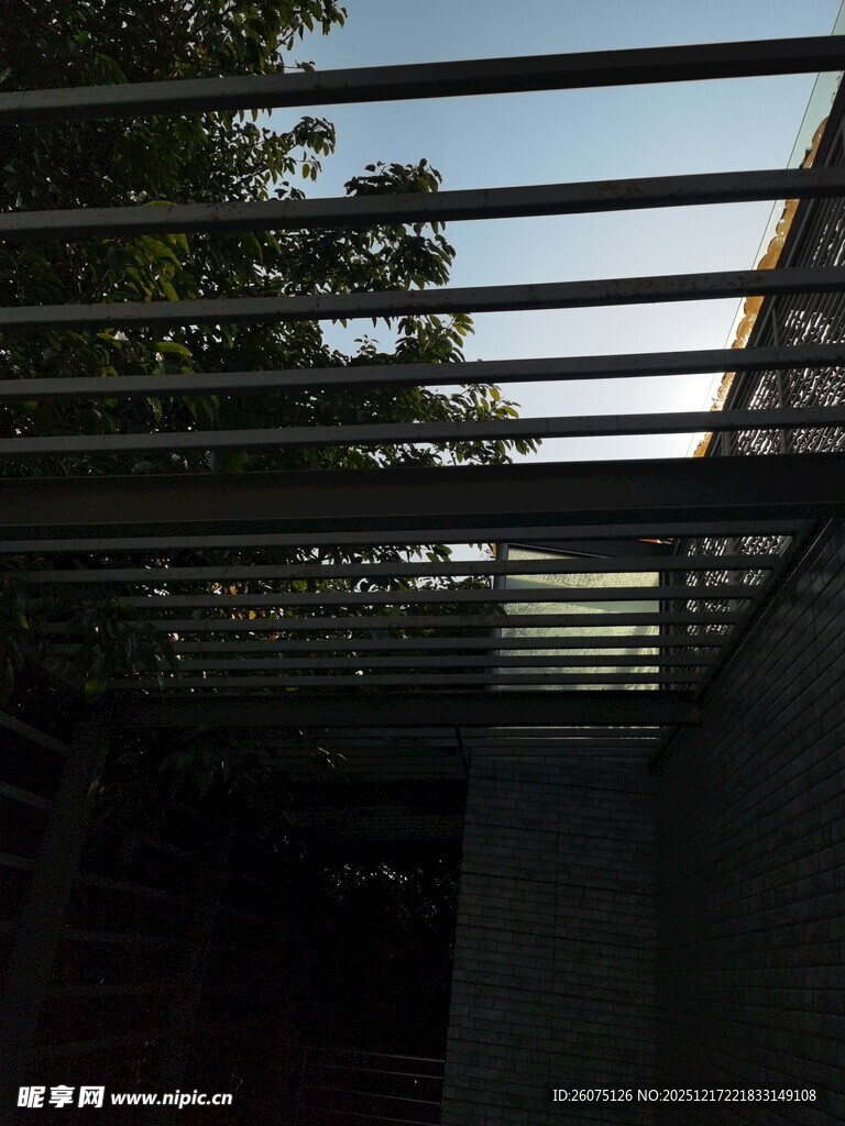 户外木质遮阳棚结构