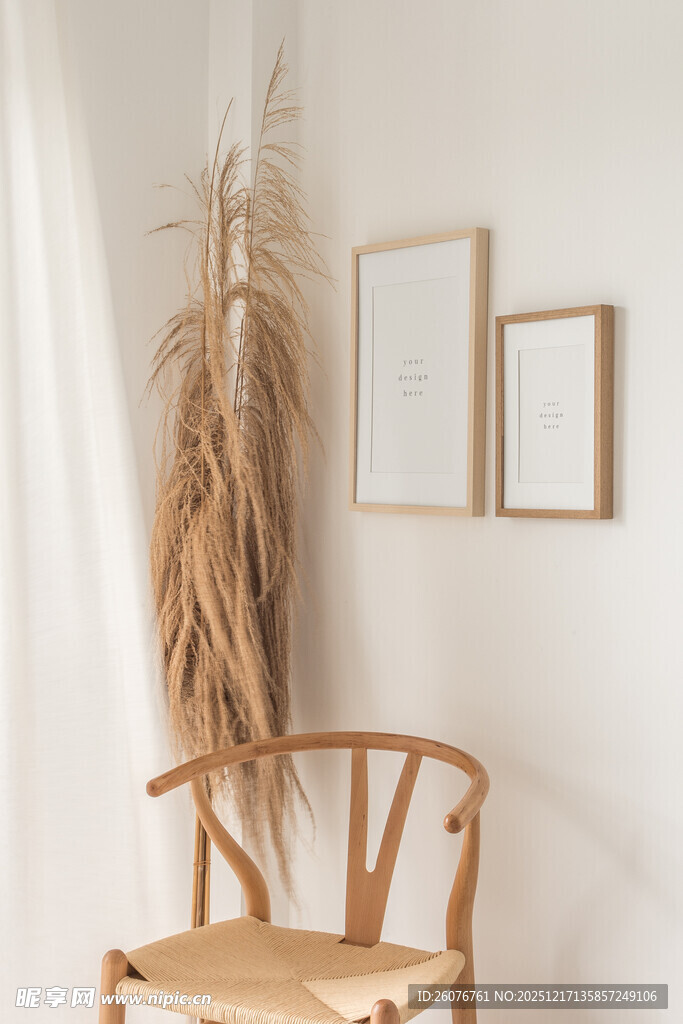 壁画相框海报样机图片