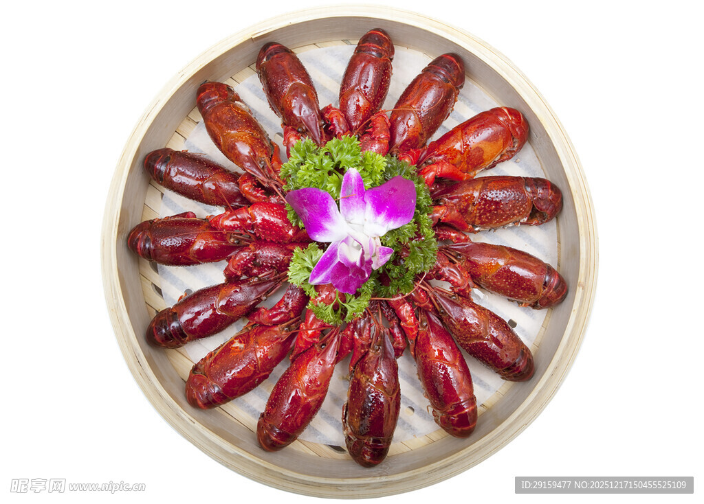 美味小龙虾摆盘精致