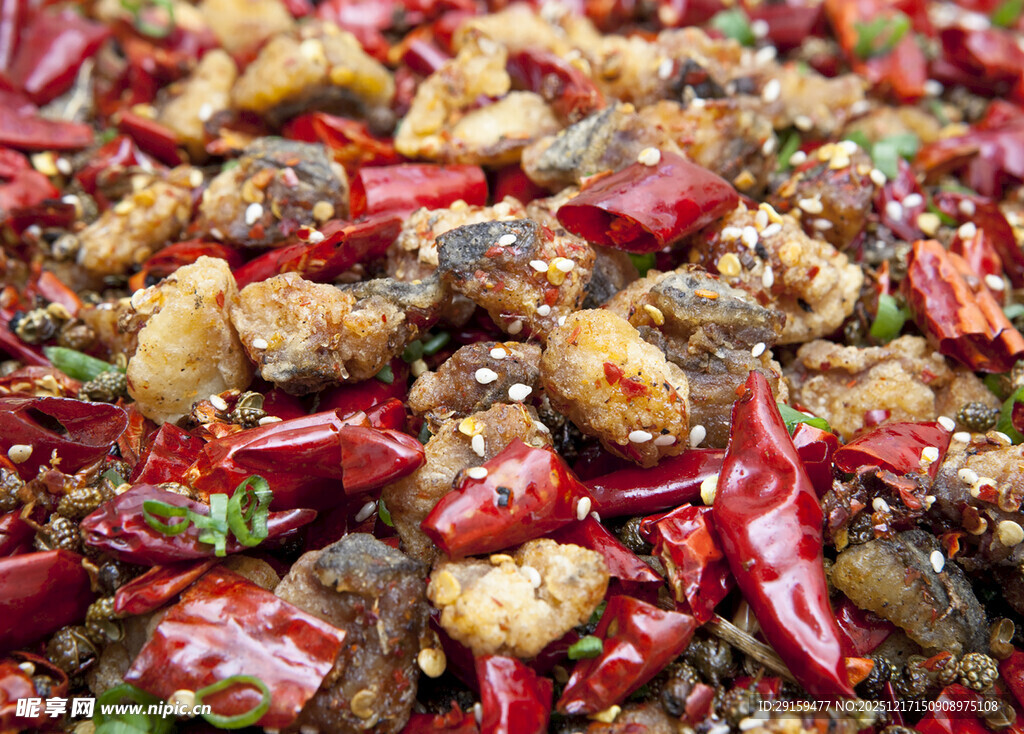 麻辣鲜香的辣椒炒食材