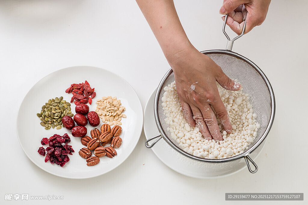 手工制作谷物混合健康食材