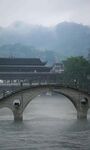 烟雨石桥