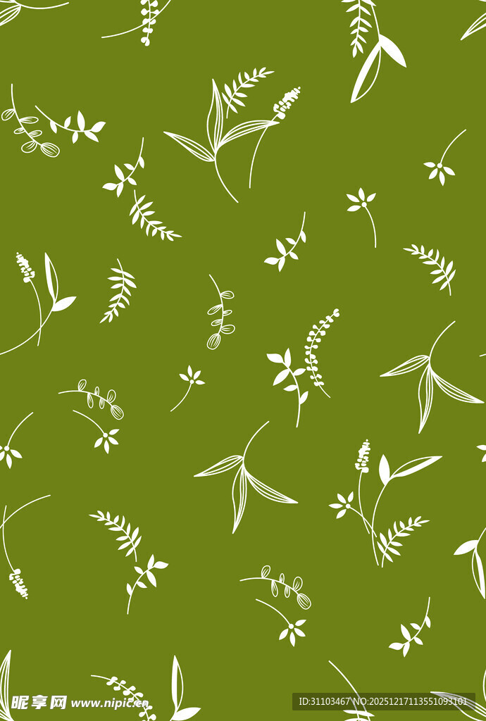 绿色植物图案背景纹理
