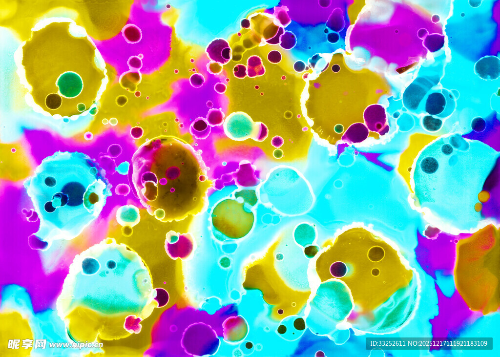 多彩抽象流体艺术图案