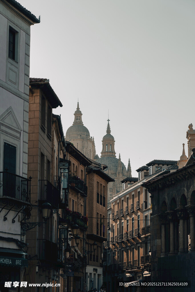 欧洲城市街道建筑景观