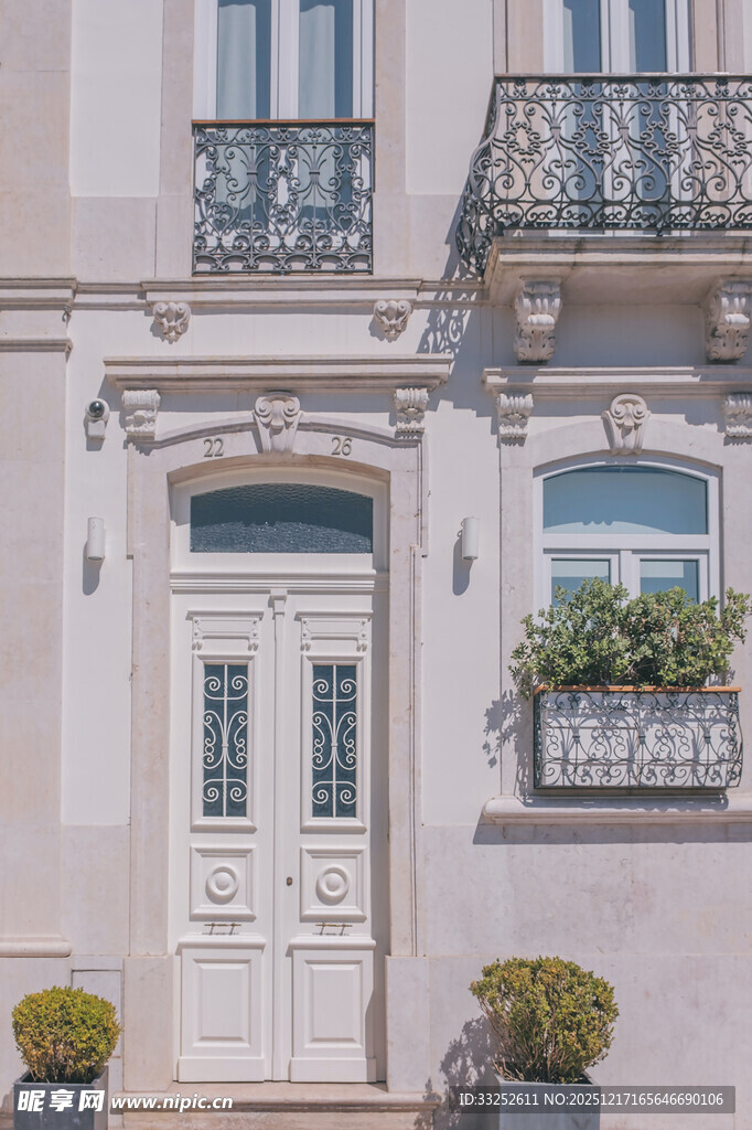 欧式典雅住宅入户门景观