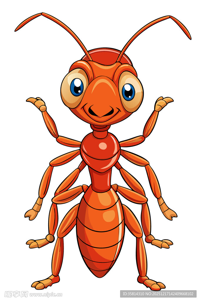 可爱卡通蚂蚁形象