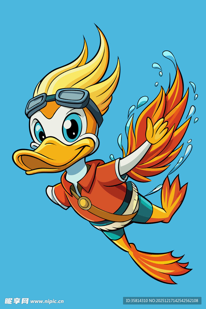 火焰小鸭展翅高飞