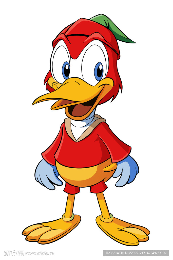 卡通鸭子形象