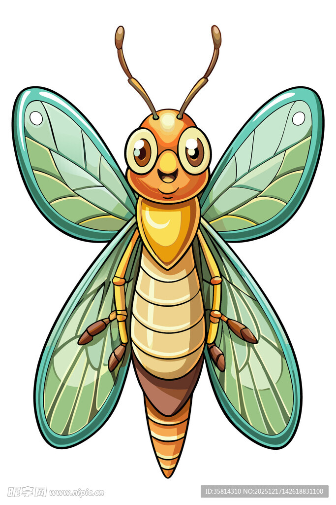 可爱卡通蜜蜂插画形象