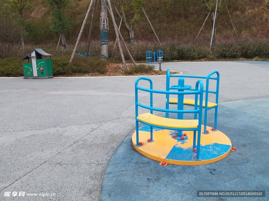 户外儿童游乐设施转转台