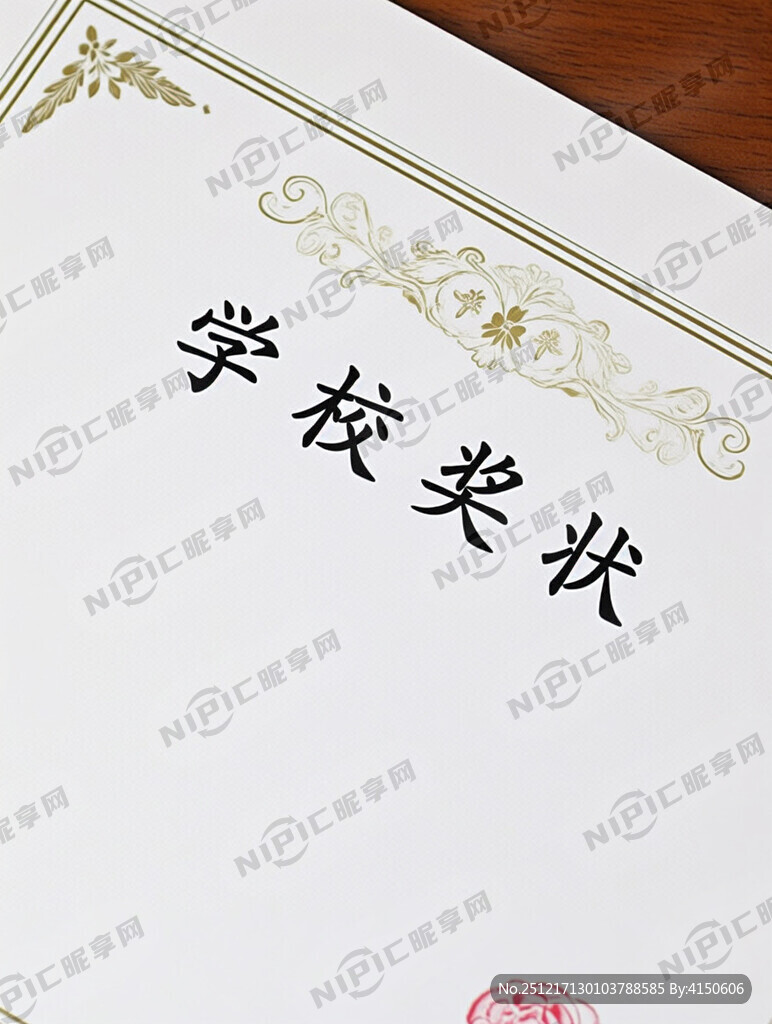 设计一款学校奖状