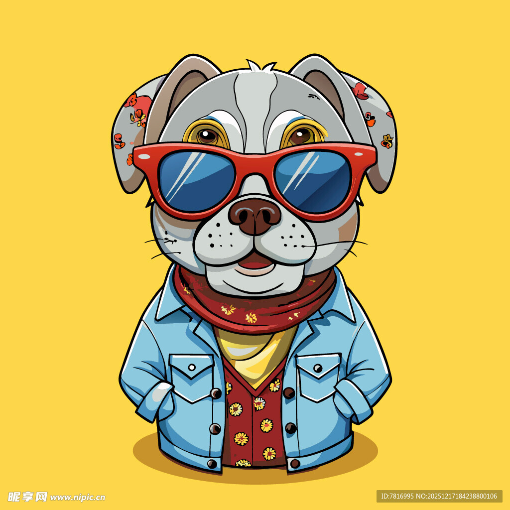 时尚狗狗酷炫装扮