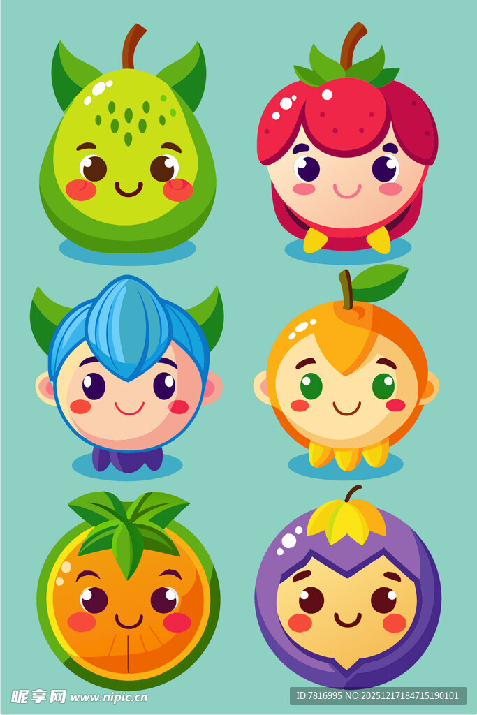 可爱水果小精灵集合