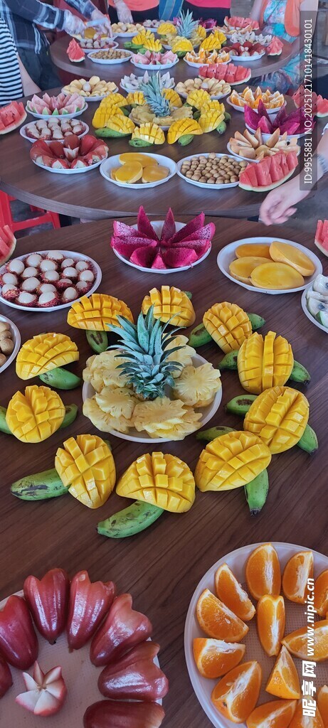 多彩水果拼盘展示