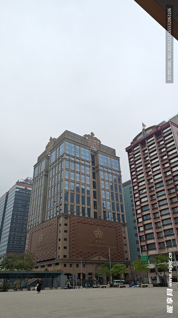 澳门大三巴威尼斯人城市高楼景观