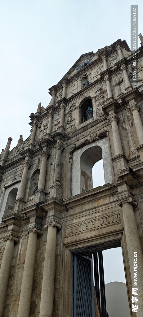 澳门大三巴牌坊建筑景观