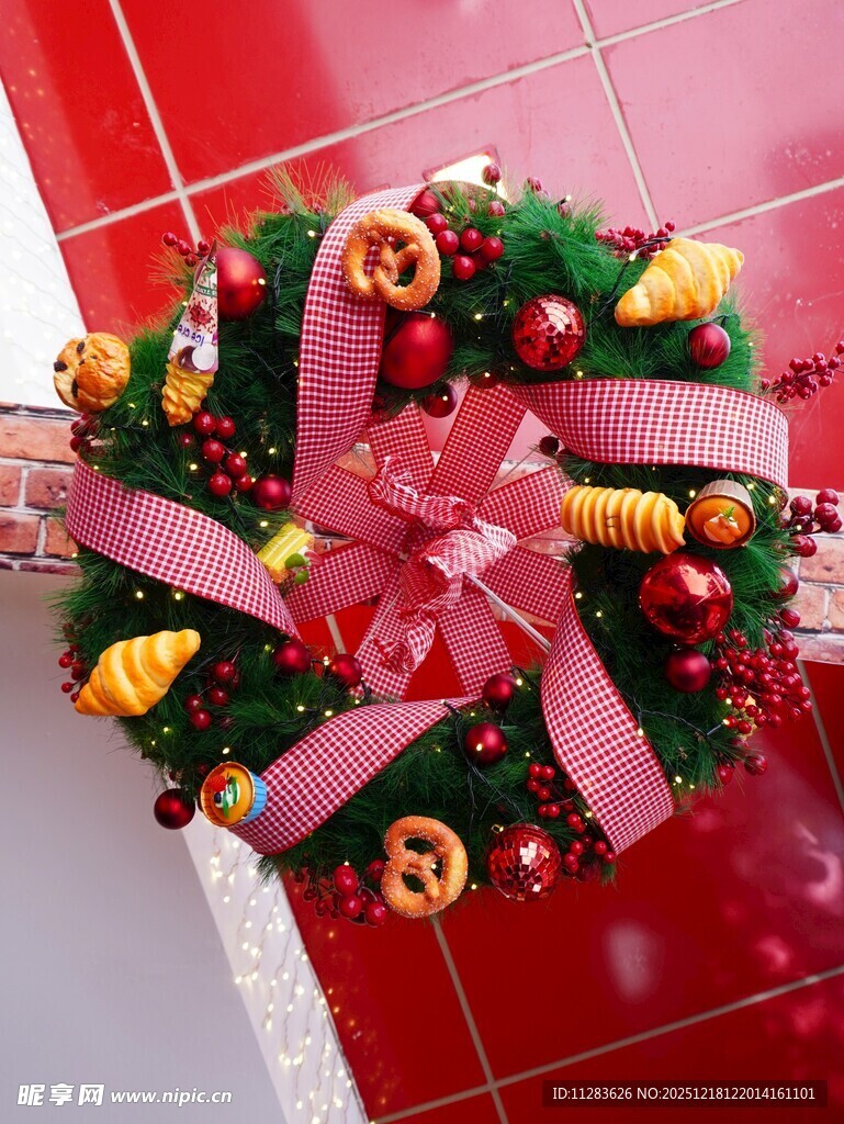 圣诞花环装饰