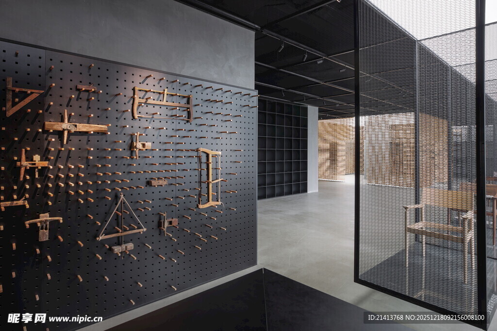 现代工业风墙面装饰空间