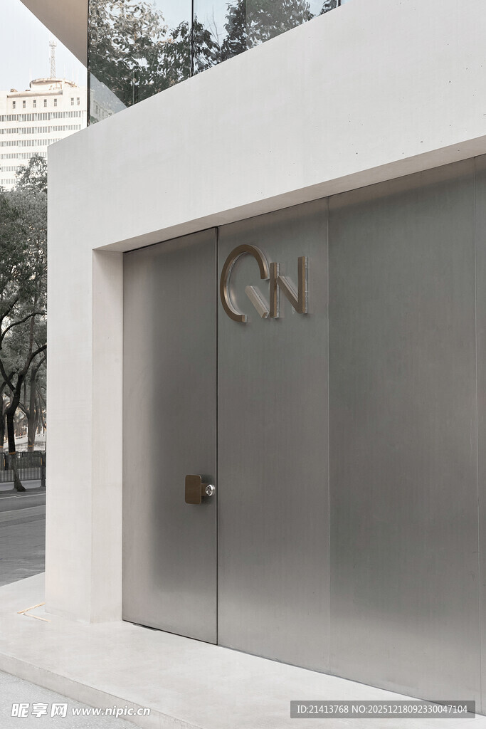 现代简约风格金属质感门