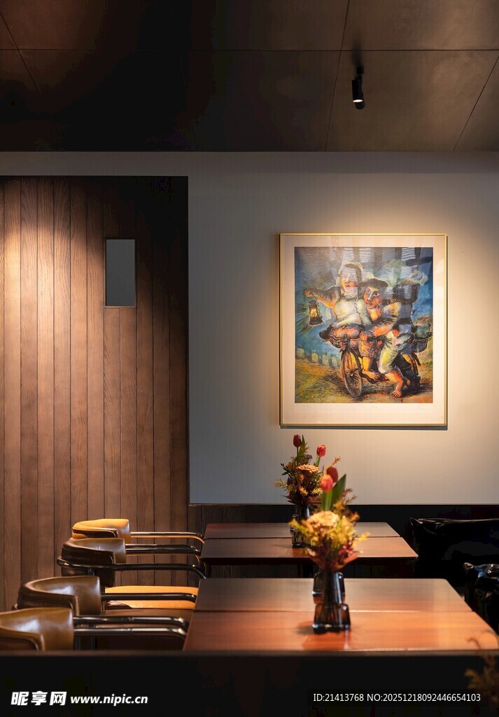 现代艺术风室内装饰一角