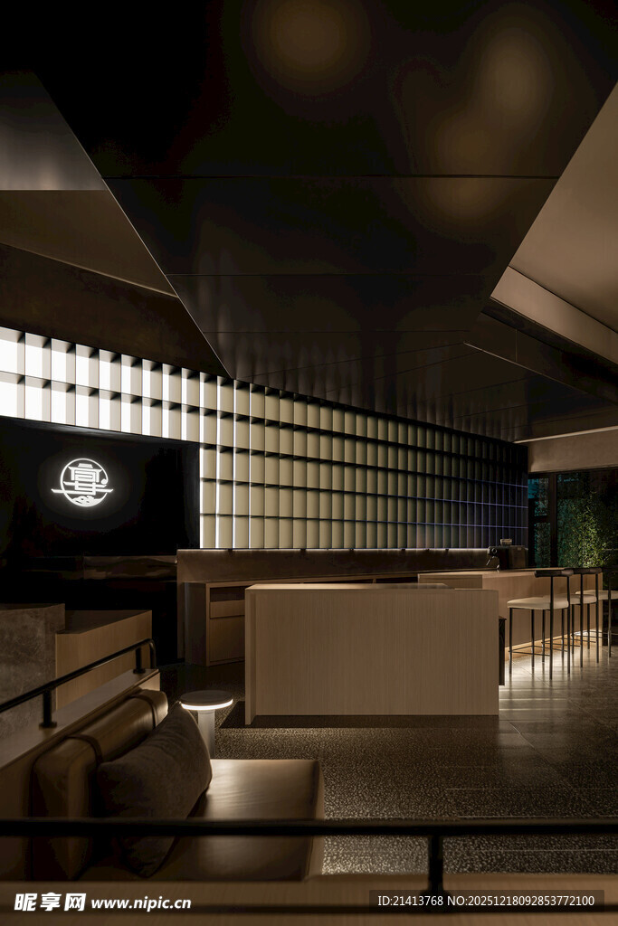 现代风格的室内接待空间