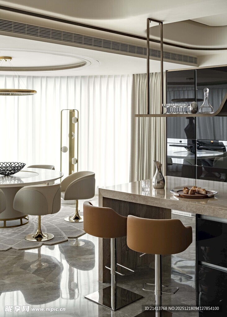 现代简约风开放式家居空间