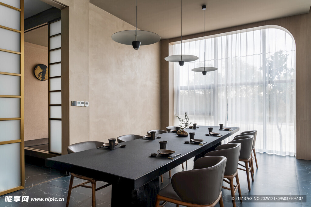 现代简约风餐厅室内场景