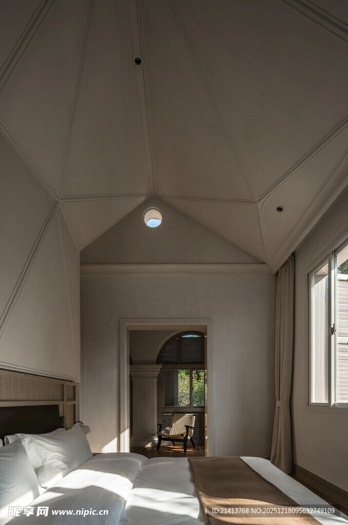 简约温馨的室内卧室空间