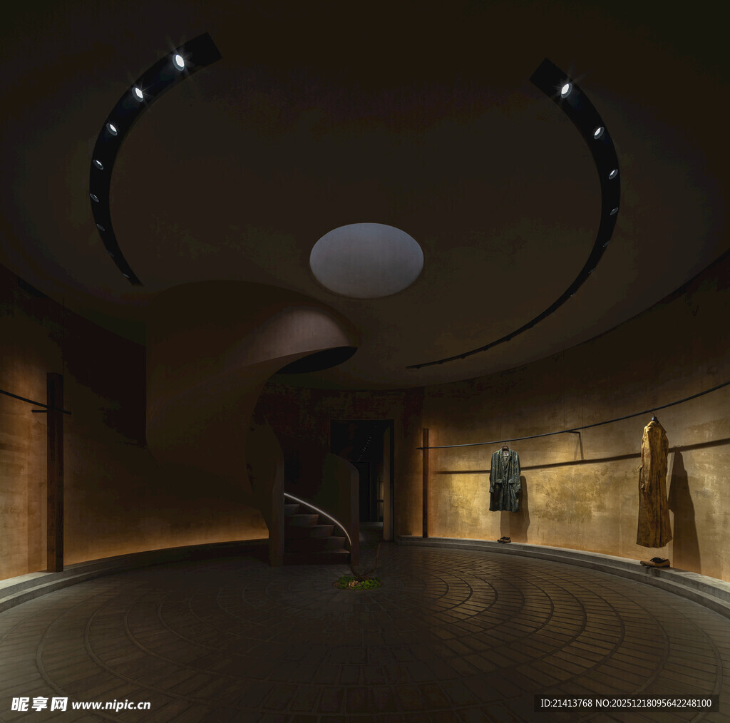 现代弧形室内空间设计