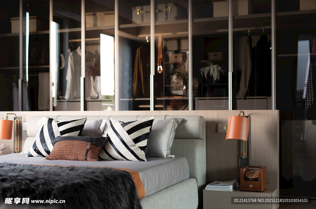 现代风格卧室温馨场景