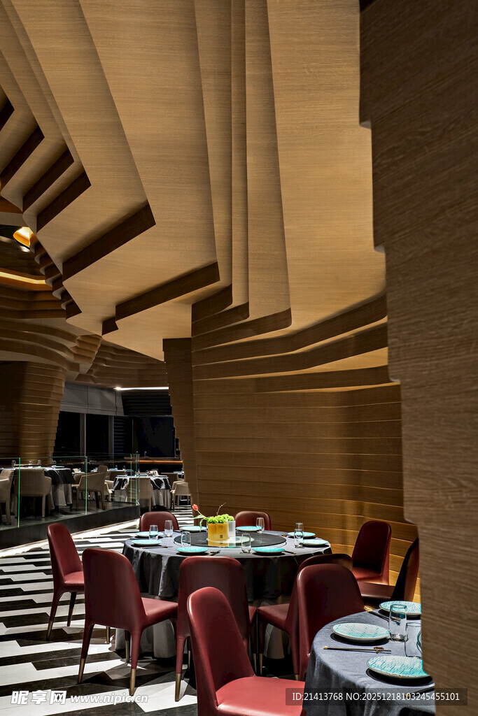 现代风格豪华餐厅内景