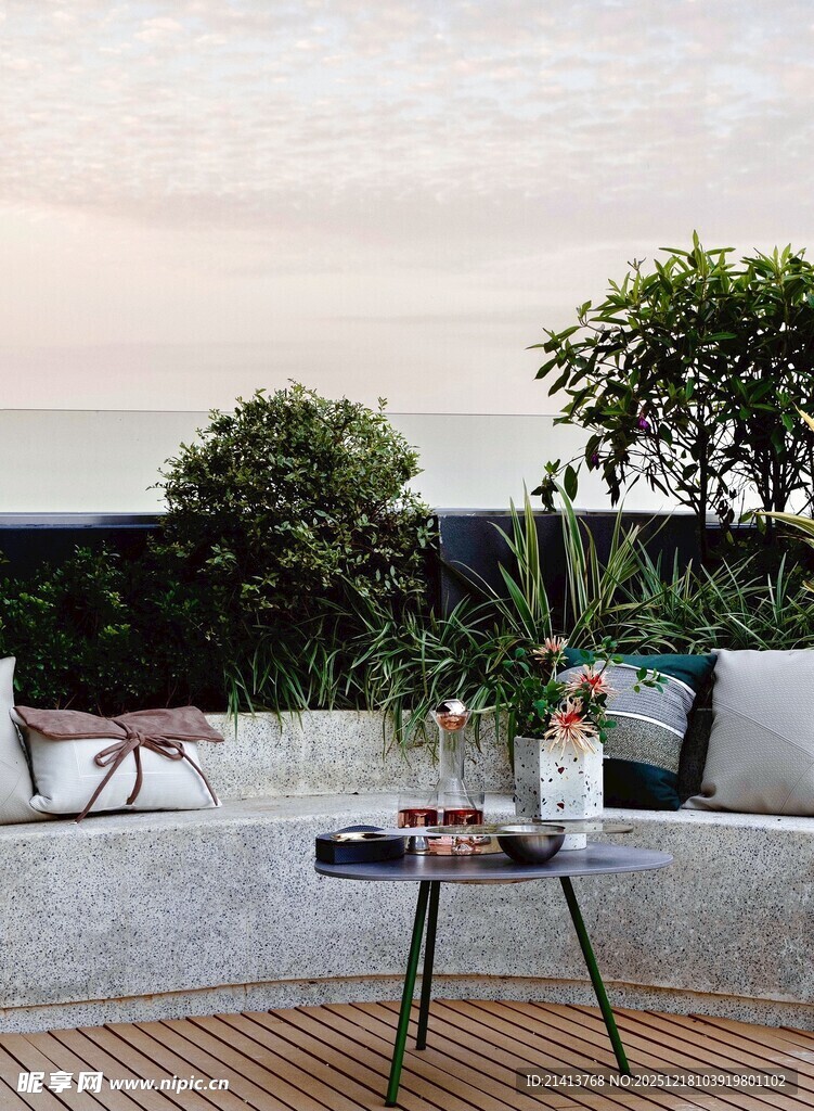 露台海景休闲惬意时光