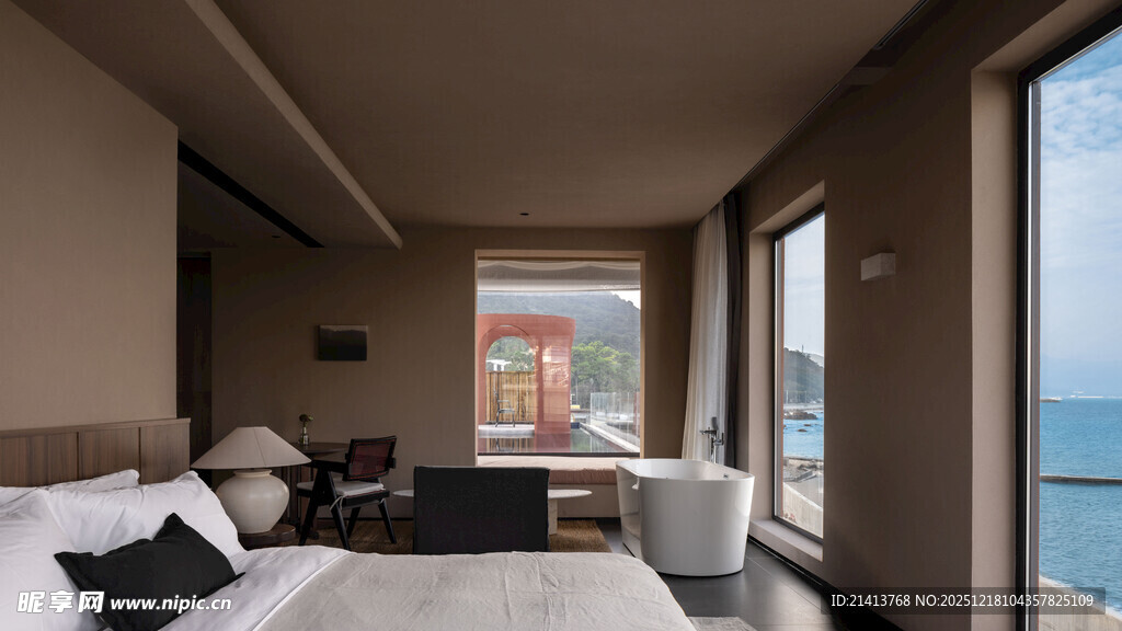 海景卧室尽享惬意时光