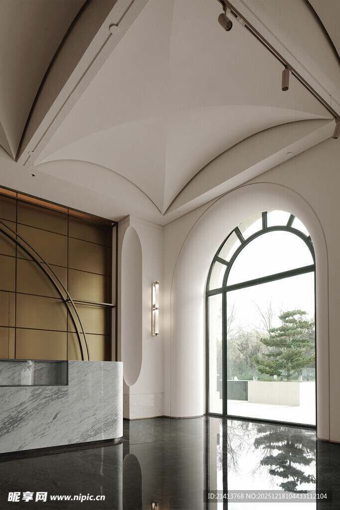 现代拱形室内空间设计