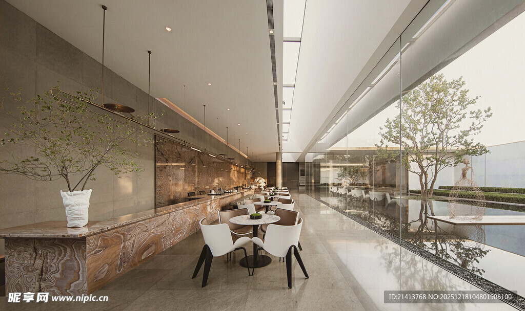 现代简约风室内外衔接空间