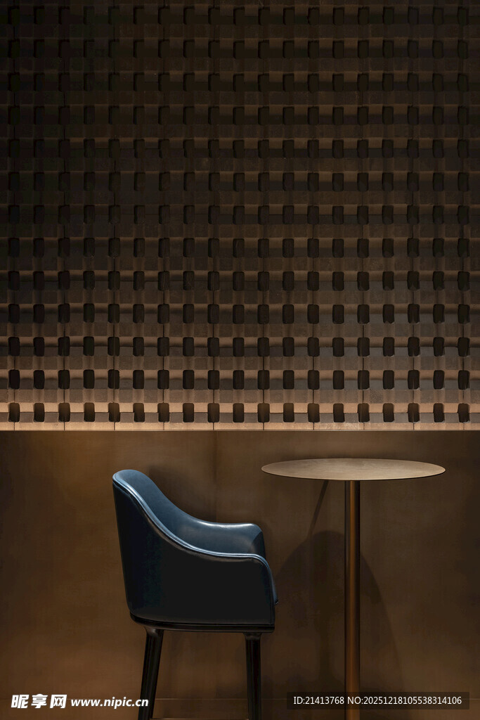 简约室内的桌椅搭配场景