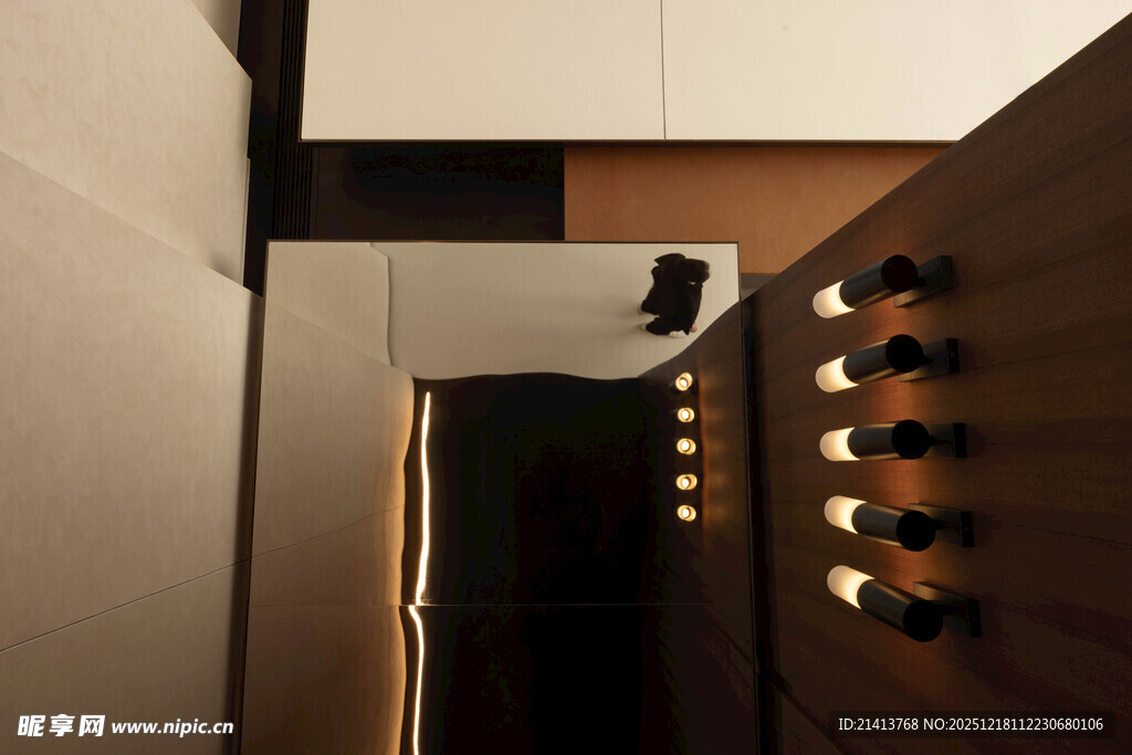 现代室内走廊灯光设计