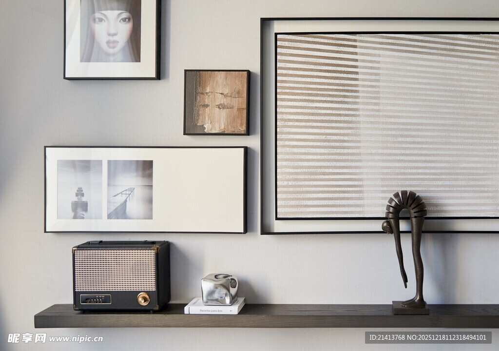 简约风室内装饰一角