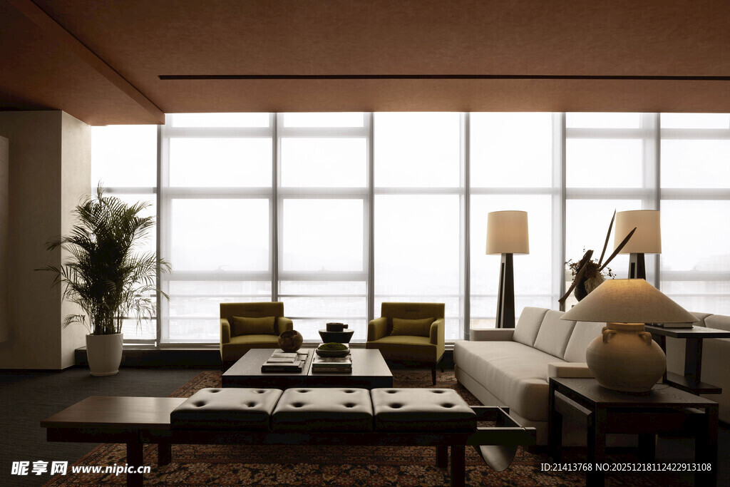 现代简约风格客厅室内景